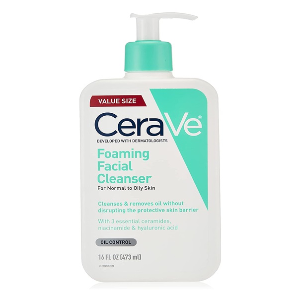 CeraVe CeraVe Foaming Facial Cleanser | Makeup Remover and Daily Face Wash for Oily Skin, 473 Ml